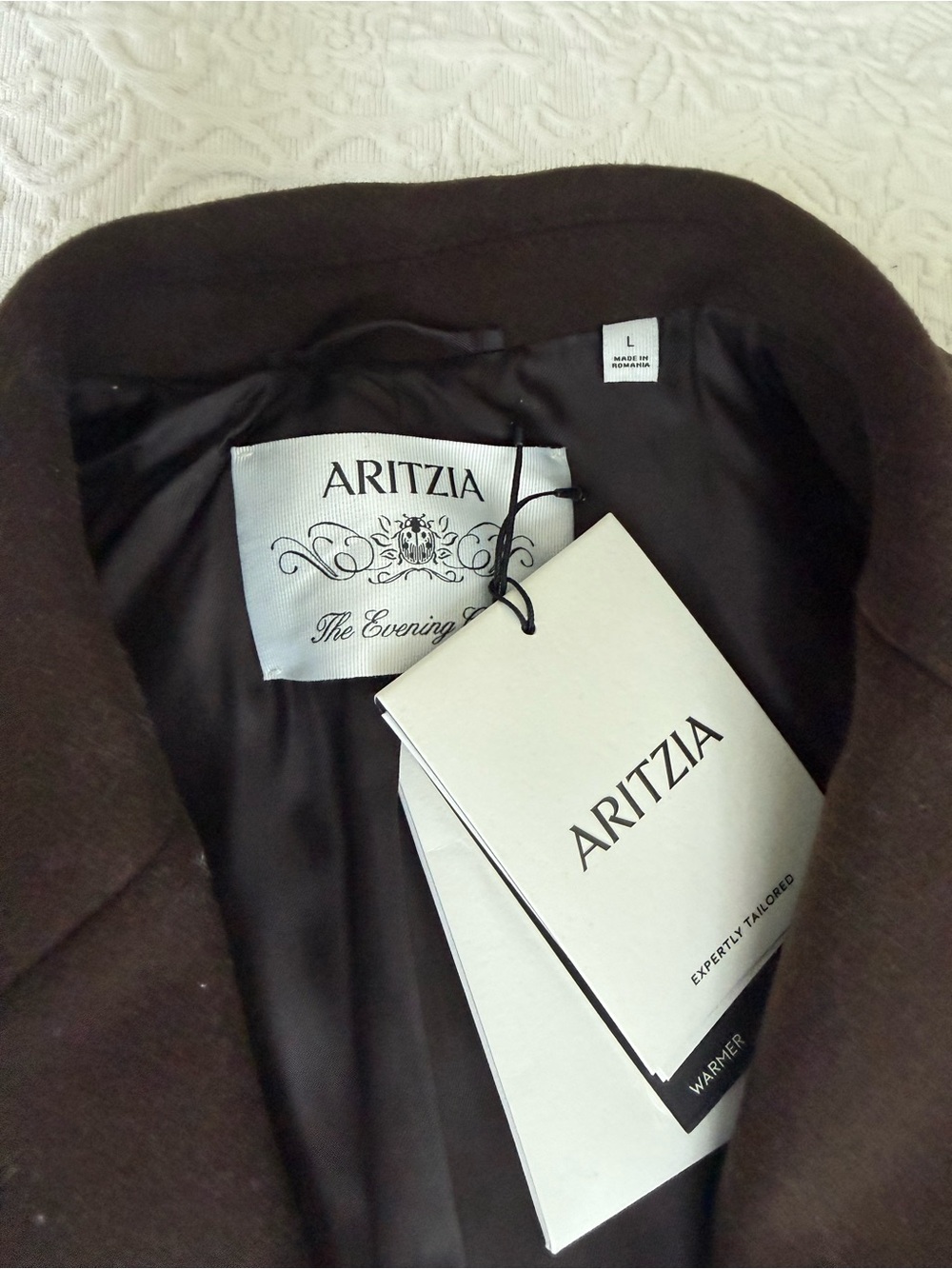 Aritzia espresso brown Single-Breasted Long Trench Coat - Picture 4 of 6